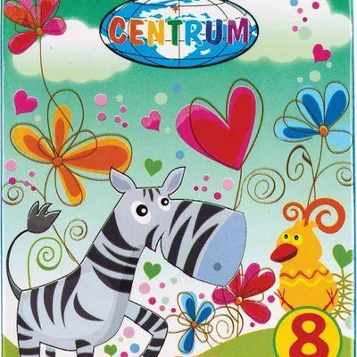 Kredki świecowe CENTRUM giraffe 80594 mix*8