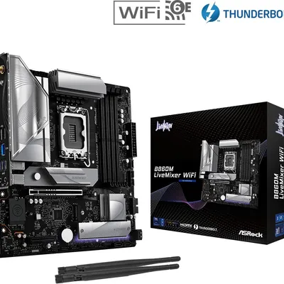 Asrock płyta główna b860m livemixer wifi s1 851 4ddr5 matx