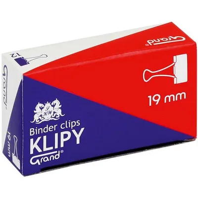 Klipy 19mm Grand 110-1092 czarne 12szt