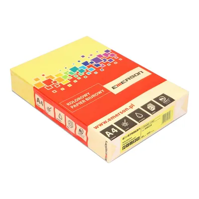 Papier ksero kolor a4 EMERSON cytrynowy 80g 500 ark