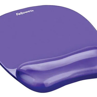 Podkładka pod mysz&nadgarstek żelowa Fellowes crystal 9144104 fioletowa