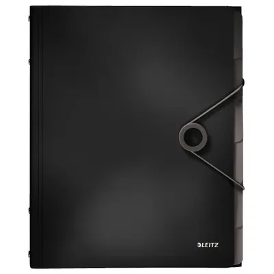 Teczka segregująca a4 LEITZ solid 45691095 czarny pp 6 przekładek