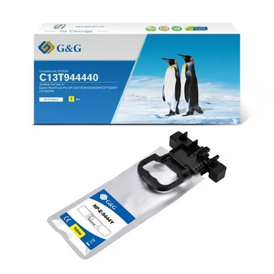 G&g kompatybilny ink / tusz z c13t944440, yellow, 3000s, np-e-9444y, dla epson wf-c5210, c5290, c5710, c5790