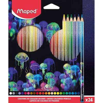 Kredki MAPED deepsea 24 szt.
