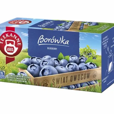 Herbata borówka TEEKANNE world of fruits 20 torebek