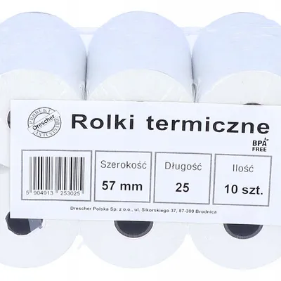Rolka termiczna 57mm x25m DRESCHER dre_57/25