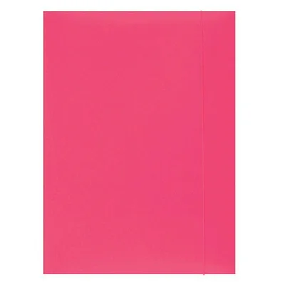 Teczka z gumką a4 OFFICE PRODUCTS różowa karton 300gsm