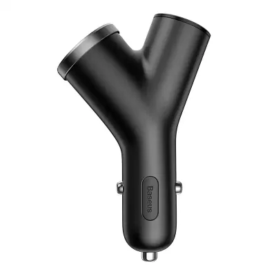 Ładowarka samochodowa Baseus y type 2xusb 3,4a 40w (czarna)