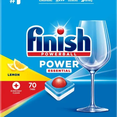 Tabletki do zmywarki lemon FINISH power essential 70szt
