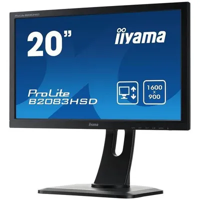 Iiyama monitor 19.5 b2083hsd-b1 dvi-d/dsub/głośniki/pivot