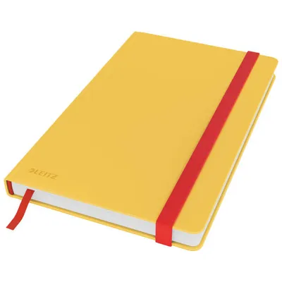 Notatnik a5 LEITZ cosy soft touch 44540019 ciepły żółty w kratkę twarda oprawa 96 kartek