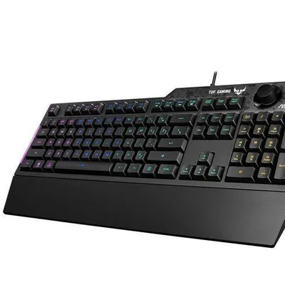 Asus klawiatura tuf gaiming k1 rgb lighting/usb/black