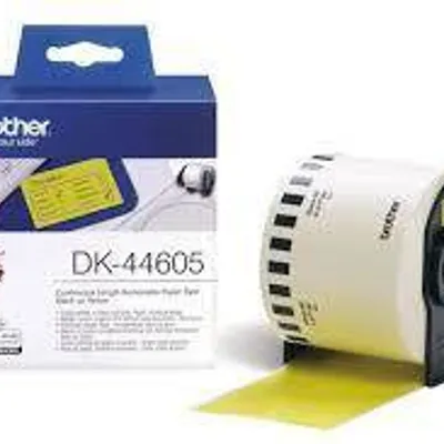 Tasiemka oryginalna czarny/żółte BROTHER dk44605 62mm x 30.48 m