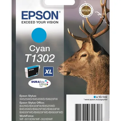 Tusz oryginalny EPSON t1302 c13t13024012 cyan 10,1 ml