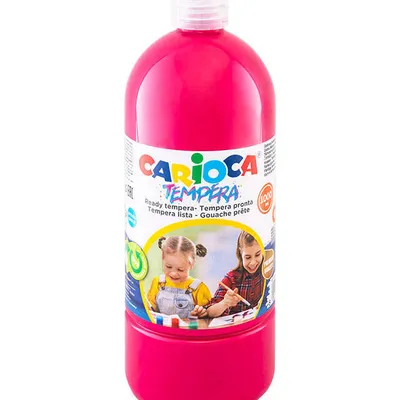 Farba tempera Carioca 40430/04 170-2641 1000ml różowa ciemna