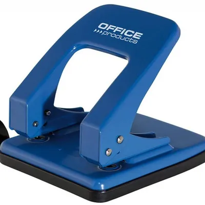 Dziurkacz metalowy OFFICE PRODUCTS niebieski 40 kart