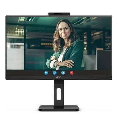 Aoc monitor q27p3qw 27 cali ips hdmi dp pivot kamera