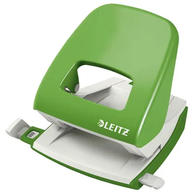 Dziurkacz metalowy LEITZ new nexxt 50080050 jasnozielony 30 kart.