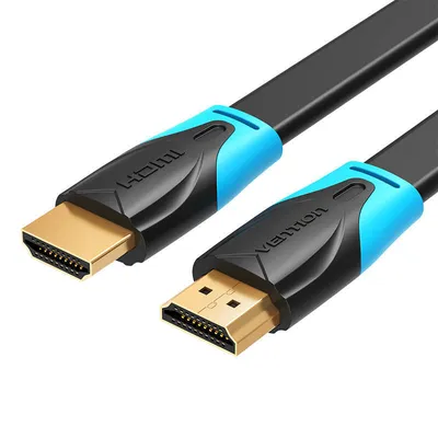 Płaski kabel hdmi Vention vaa-b02-l075, 0,75m, 4k 60hz (czarny)