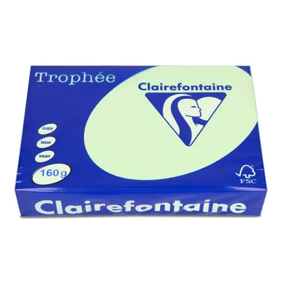 Papier ksero kolor a4 TROPHEE zielony 160g 250 ark