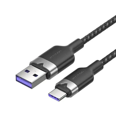 Kabel usb 2.0 a do usb-c 6a Vention ctobh 2m (czarny)