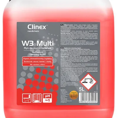 Preparat do mycia łazienek i sanitariatów CLINEX w3 multi 5l