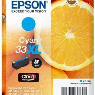 Tusz oryginalny EPSON t3362 c13t33624012 cyan 8,9 ml