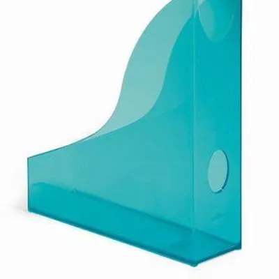 Pojemnik na czasopisma z uchwytem a4 (73x306x241mm) DURABLE basic 1701712540 przezroczysty niebieski