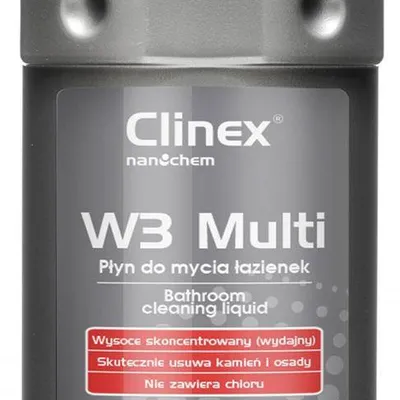 Preparat do mycia sanitariatów i łazienek CLINEX w3 multi 1l