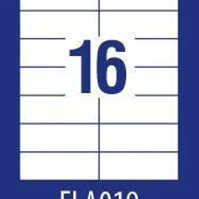 Etykiety samoprzylepne 105x37mm uniwersalne economy ela019 białe 100ark*16szt
