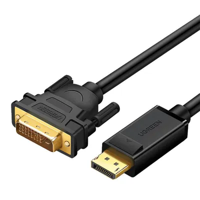 Kabel displayport do dvi UGREEN dp103, fullhd, jednokierunkowy, 1,5m (czarny)