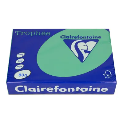Papier ksero kolor a4 TROPHEE zieleń choinkowa 80g 500 ark