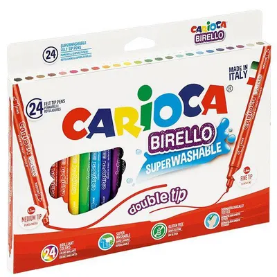 Flamastry dwustronne Carioca 41521 birello 160-1464 mix*24szt