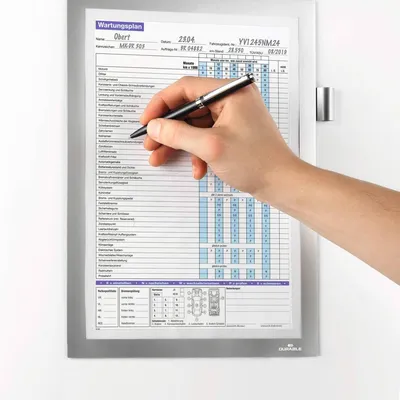 Ramka mgnetyczna a4 DURABLE duraframe magnetic note 498923 srebrna