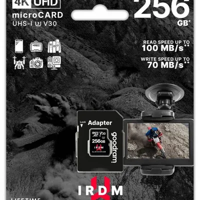 Goodram karta microsd irdm 256gb uhs-i u3 adapter