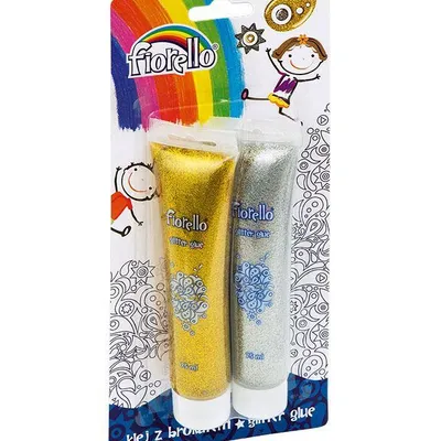 Klej brokatowy Fiorello 170-2263 mix kolorów 2x75ml