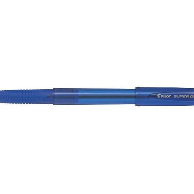 Długopis kulkowy ze skuwką PILOT super grip g bps-gg-f-l niebieski 0.7
