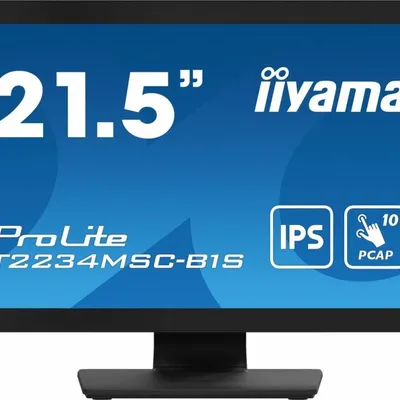 Iiyama monitor prolite 21.5 cala t2234msc-b1s ips,10pkt.vga,hdmi,dp