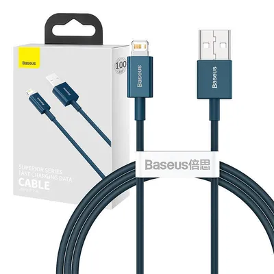 Kabel usb do lightning Baseus superior series, 2.4a, 1m (niebieski)