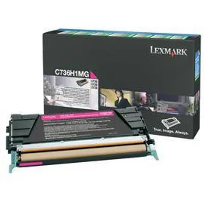 Toner oryginalny LEXMARK c736h1mg magenta 10000 stron