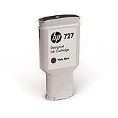 Tusz oryginalny HP727 c1q12a matte czarny 300 ml