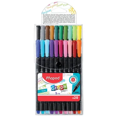 Cienkopis MAPED graph peps 20 szt etui