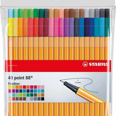 Cienkopis STABILO point 8840-1 mix*40 0.4 40szt