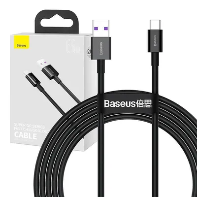 Kabel usb do usb-c Baseus superior series, 66w, 2m (czarny)
