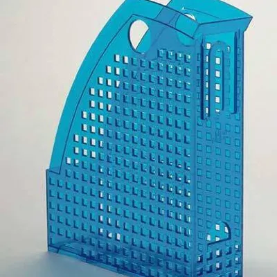 Pojemnik na czasopisma a4 (74x305x244mm) DURABLE trend 1701625540 przezroczysty niebieski