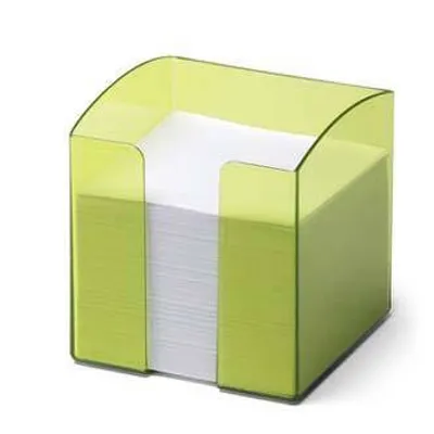 Pojemnik z karteczkami 90x90mm DURABLE trend 1701682005 przezroczysty zielony 800 karteczek