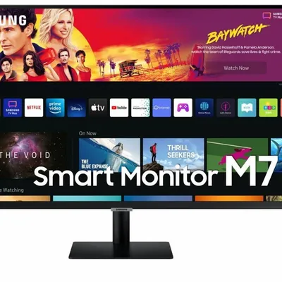 Samsung monitor 32 cale ls32bm700upxen va 3840x2160 uhd 16:9 2xhdmi 3xusb 2.0 1xusb-c (65w) 4 ms (gtg) wifi/bt głośniki płaski smart 2 lata d2d