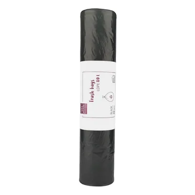 Worki na śmieci ldpe czarne 120l 25szt