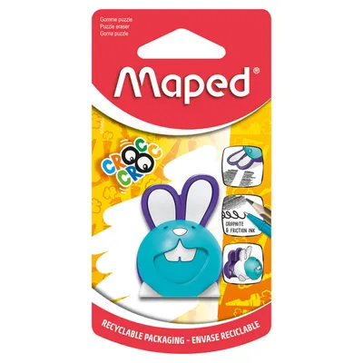 Gumka MAPED croc croc królik mix kolorów blister