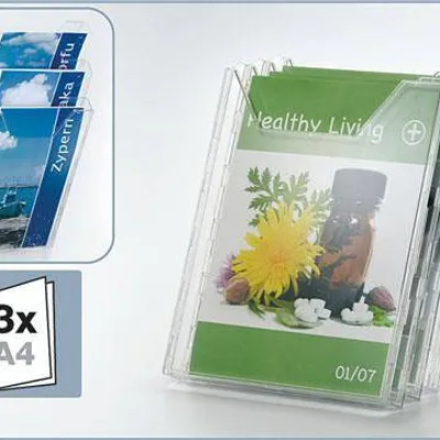 System półek na ulotki a4 DURABLE combiboxx 858019 przezroczysty 3szt